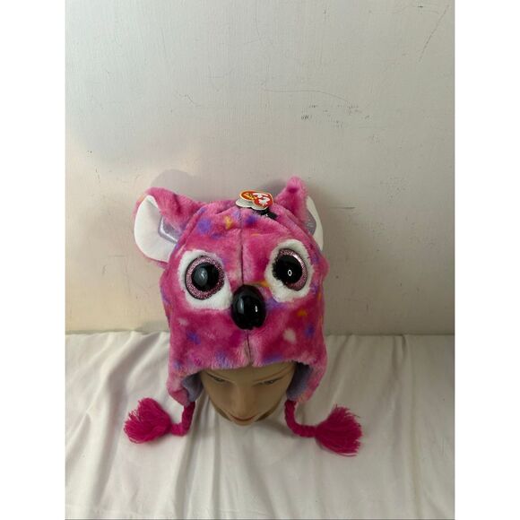 Ty Beanie Boo hat Kasey Pink braids hard eyes - Picture 2 of 7